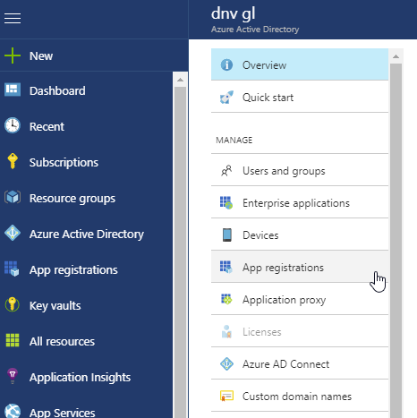 Azure Portal - Azure Active Directory - Blade